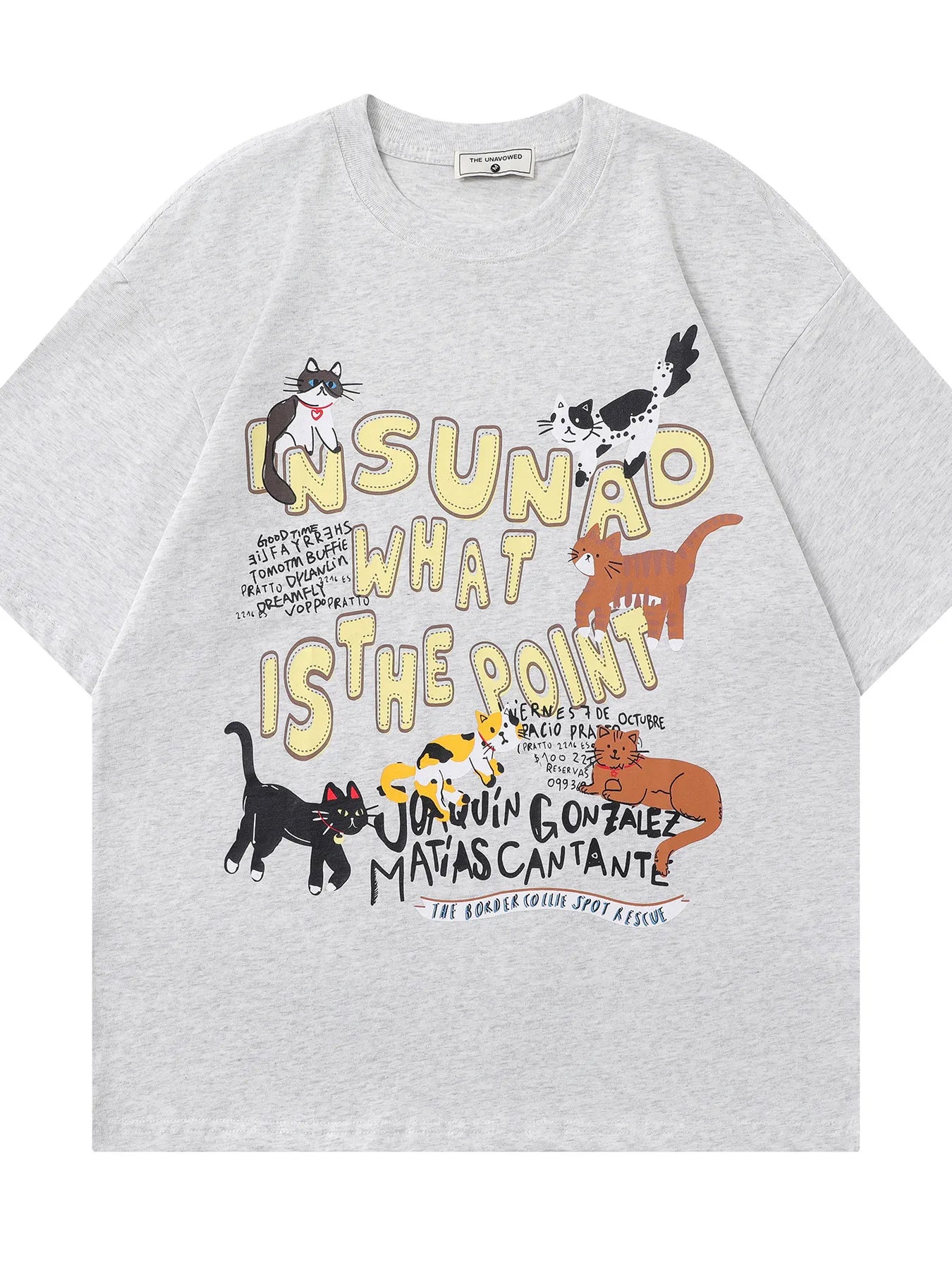 Men's Graphic Round Neck Short Sleeve T-Shirt Flower Ash / S