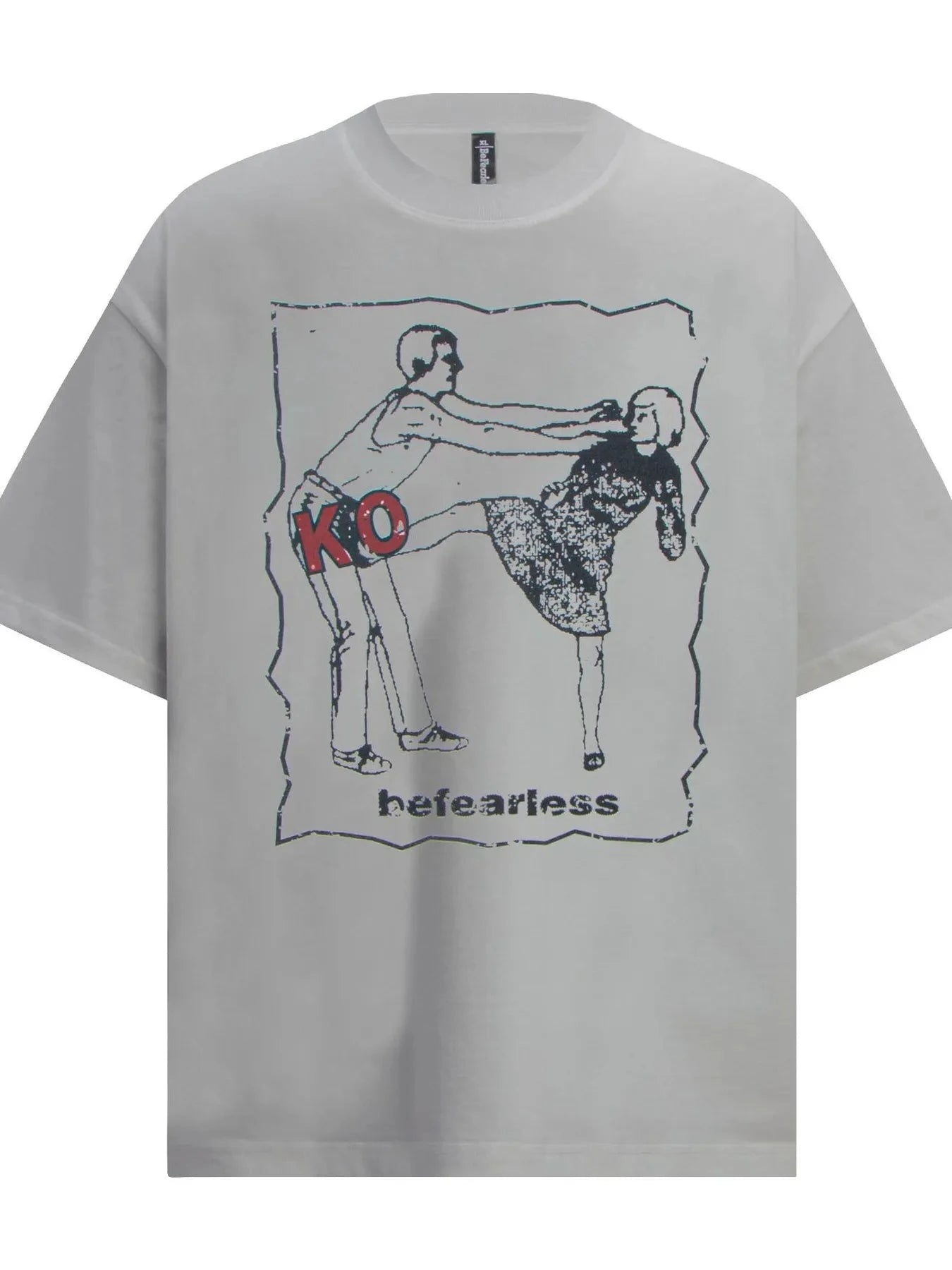 Men's Graphic Round Neck Short Sleeve T-Shirt Gray / S