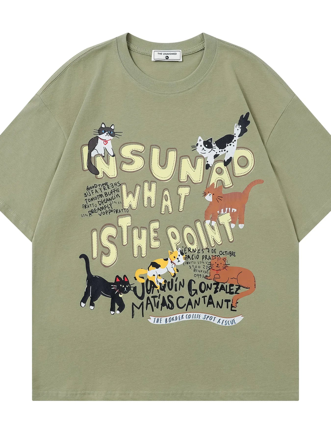 Men's Graphic Round Neck Short Sleeve T-Shirt Green / S