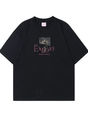 Men's Graphic Short Sleeve Oversized T-Shirt Black / M