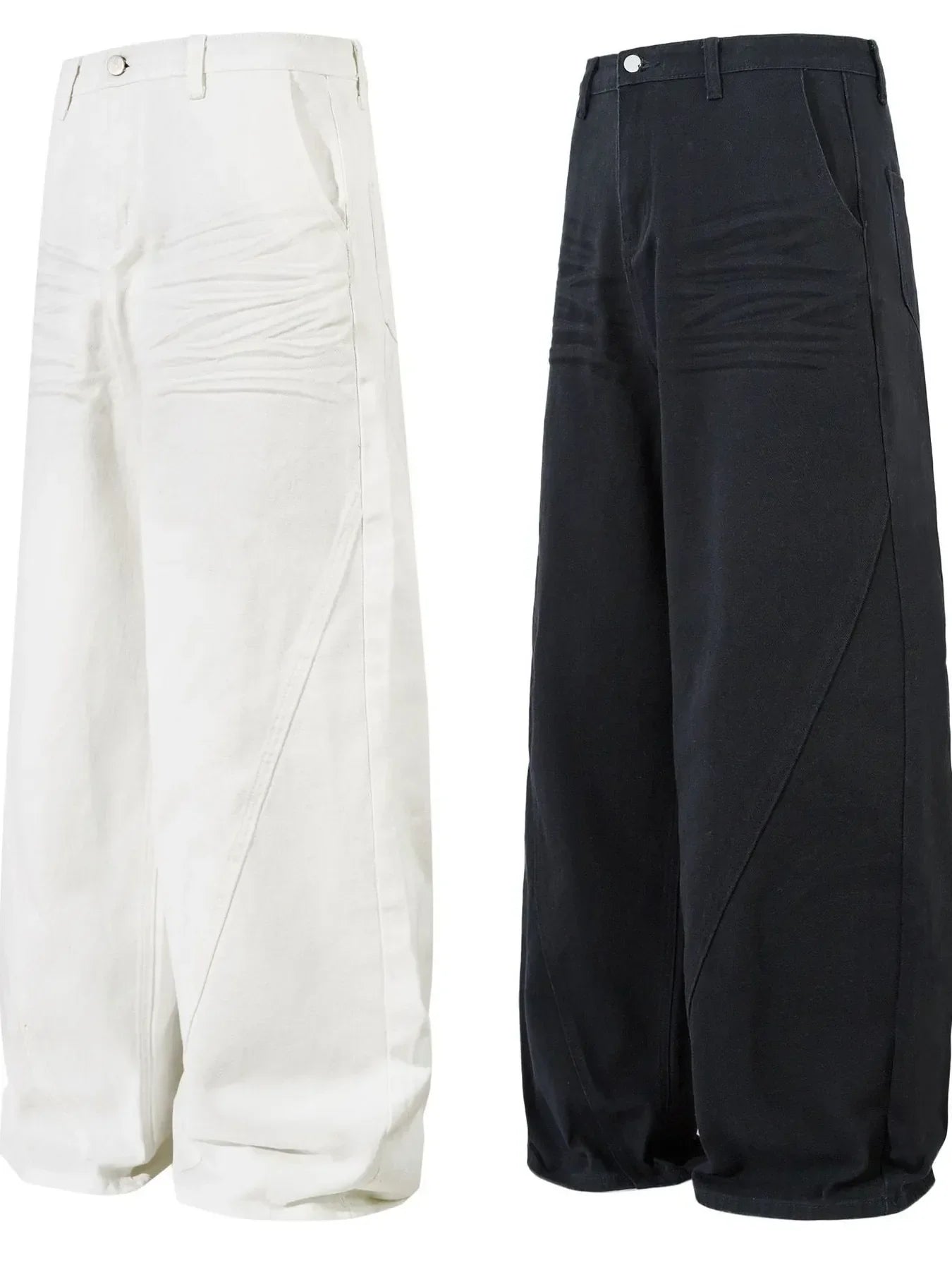 Men's High-Waist Wide Leg Balloon Jeans