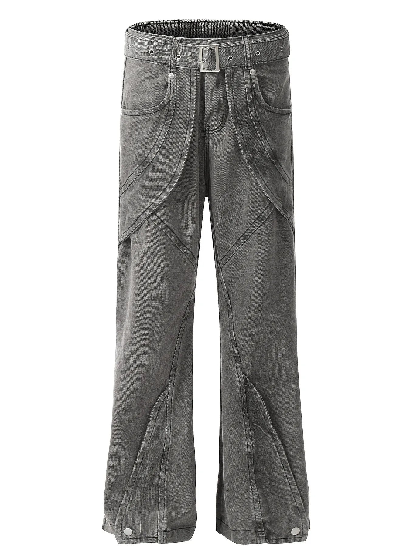 Men's High-Waist Wide Leg Jeans