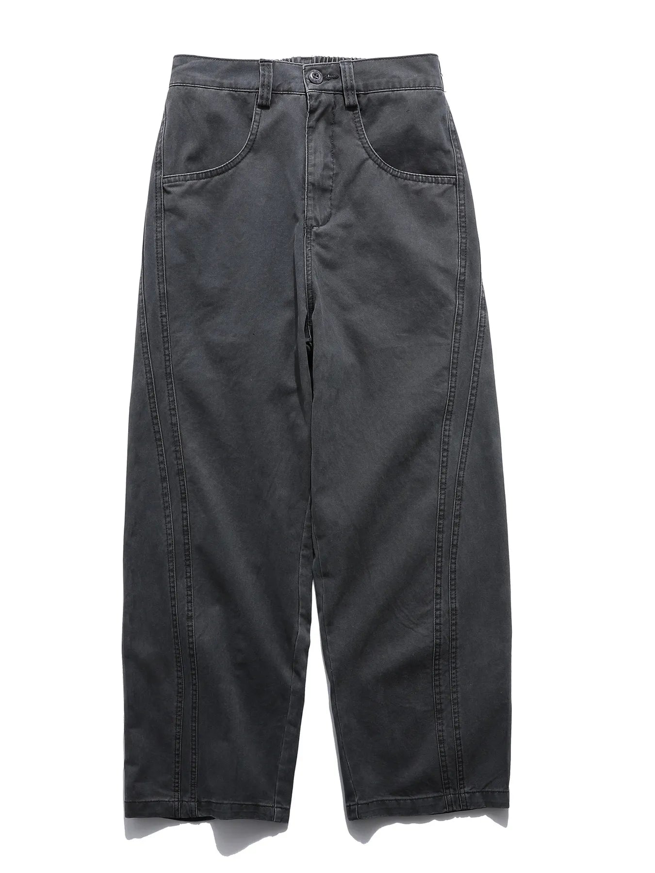 Men's High-Waisted Wide Leg Pants Gray / S