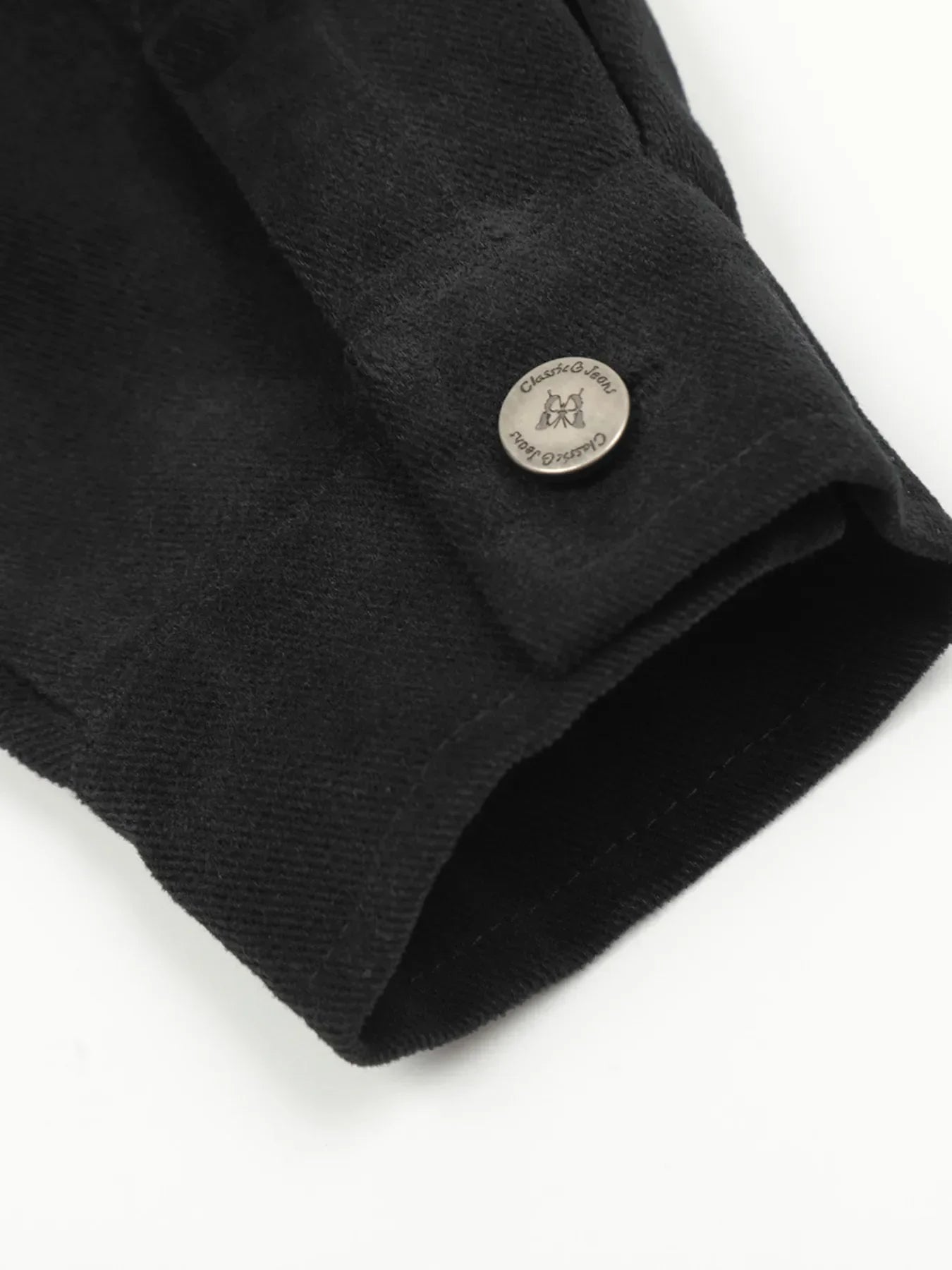 Men's Letter Back Raw Hem Button Up Shirt