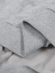 Men's Letter Contrast Long Sleeve Polo Sweatshirt