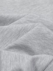 Men's Letter Contrast Long Sleeve Polo Sweatshirt