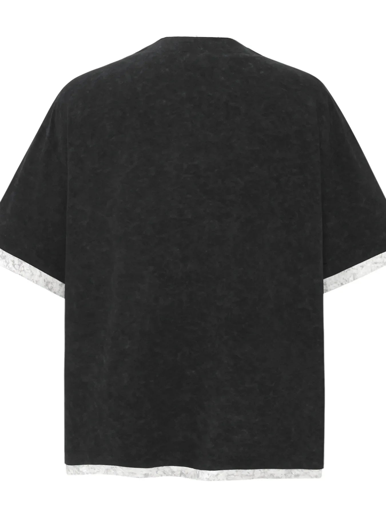 Men's Letter Graphic Round Neck Short Sleeve Contrast Trim T-Shirt