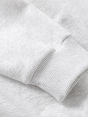 Men's Letter Graphic Striped Polo Collar Sweatshirt