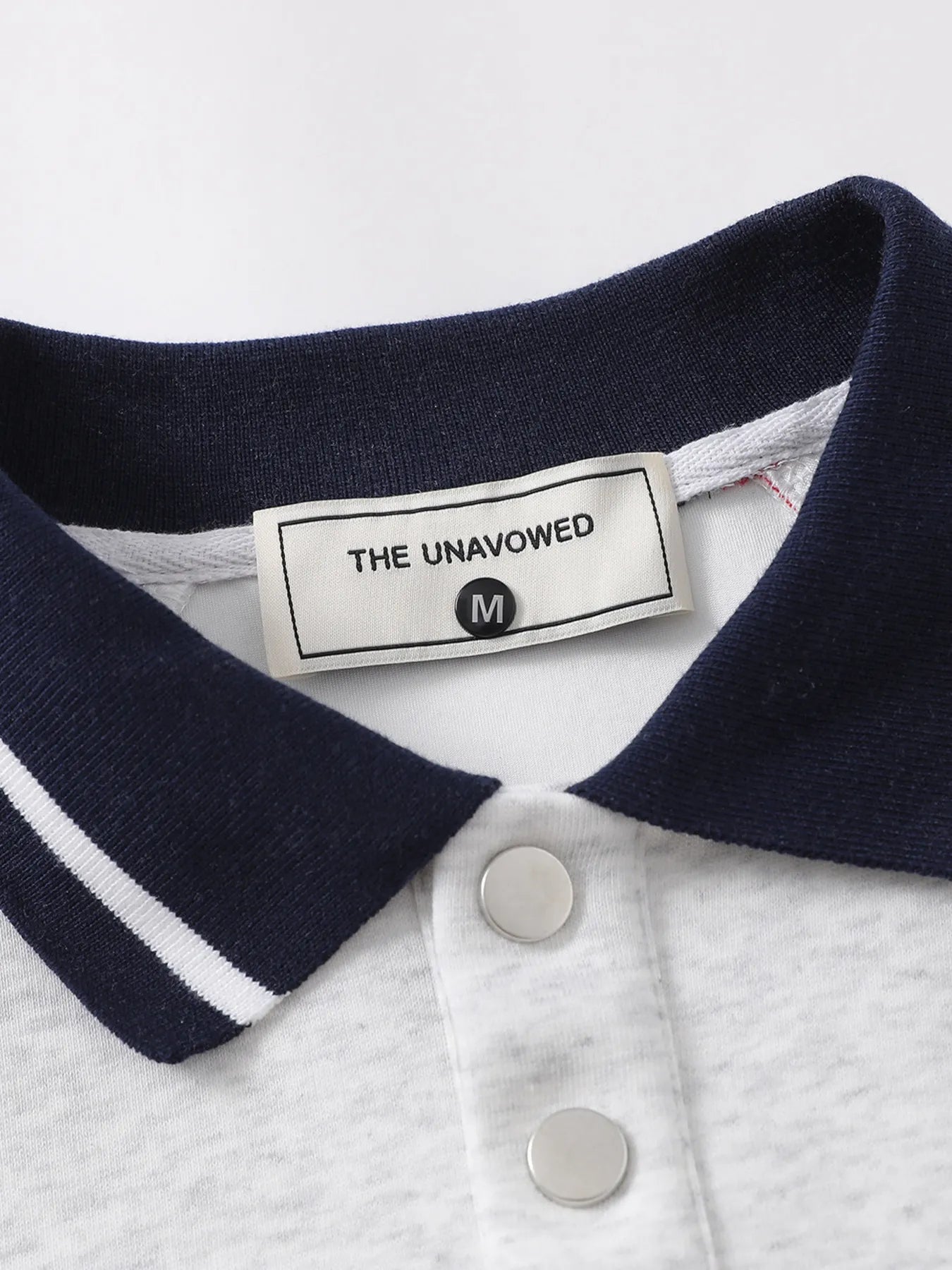 Men's Letter Graphic Striped Polo Collar Sweatshirt