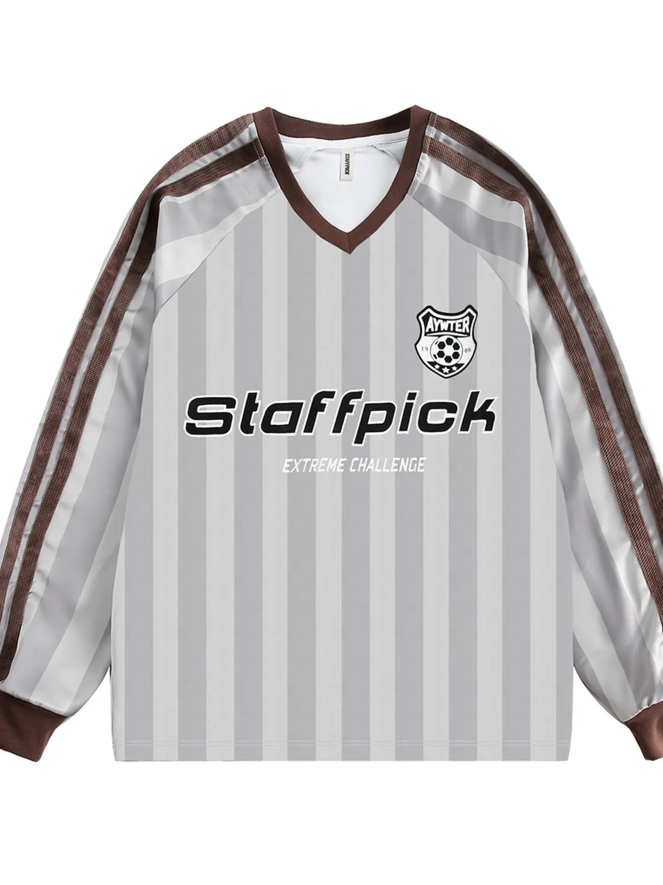 Men's Letter Graphic Striped Sweatshirt