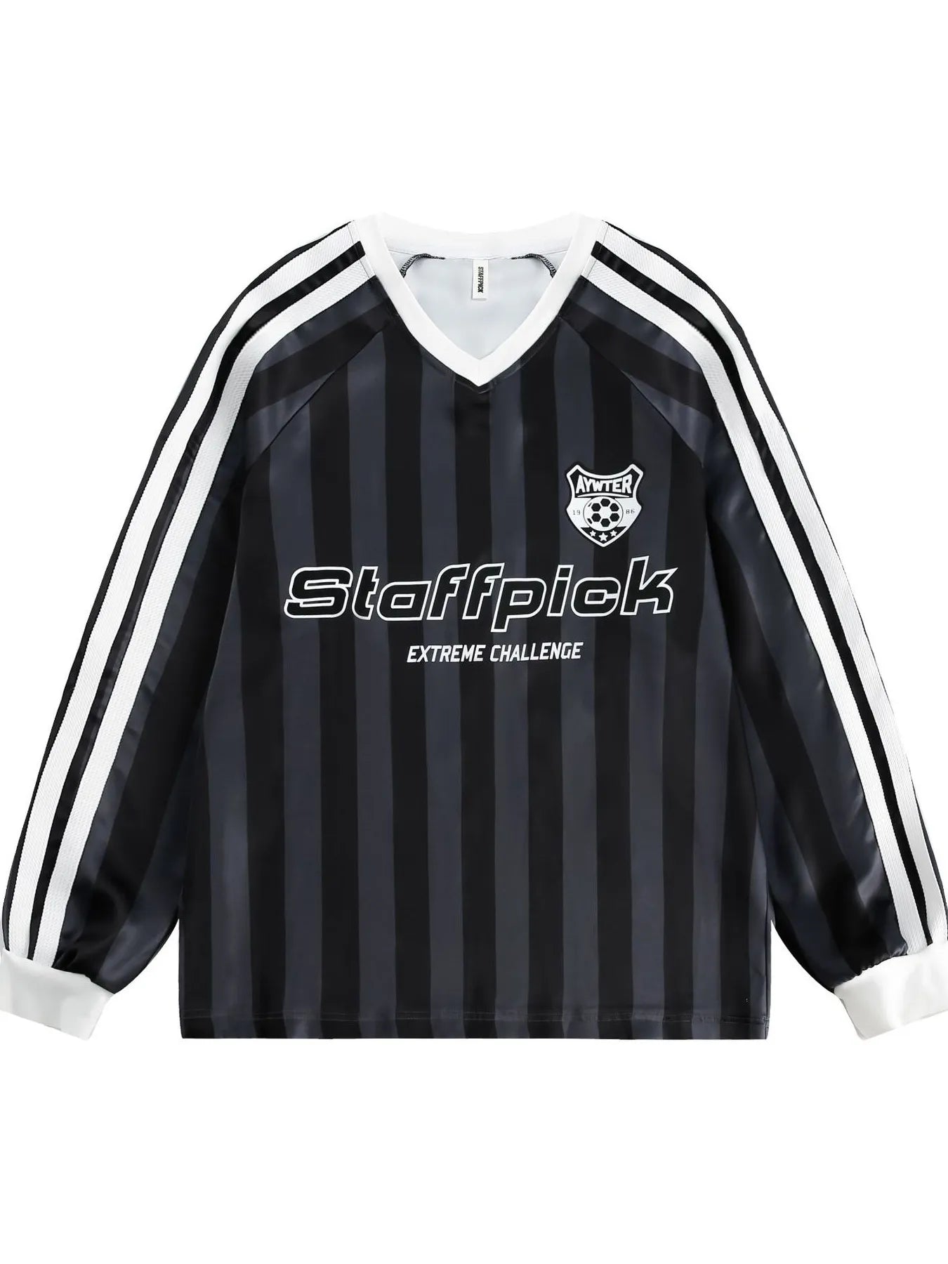 Men's Letter Graphic Striped Sweatshirt