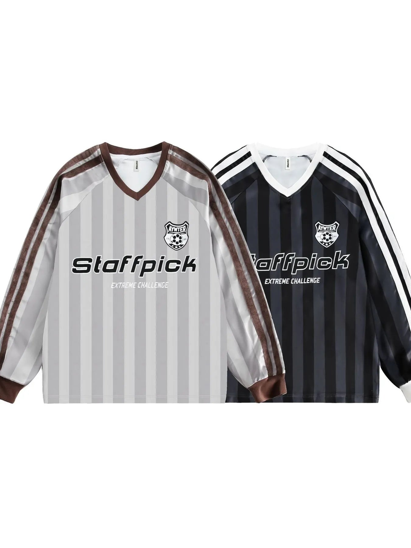 Men's Letter Graphic Striped Sweatshirt