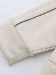 Men's Letter Graphic Track Jacket with Contrast Trim