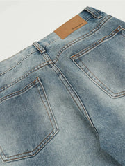 Men's Letter Loose Fit Jeans