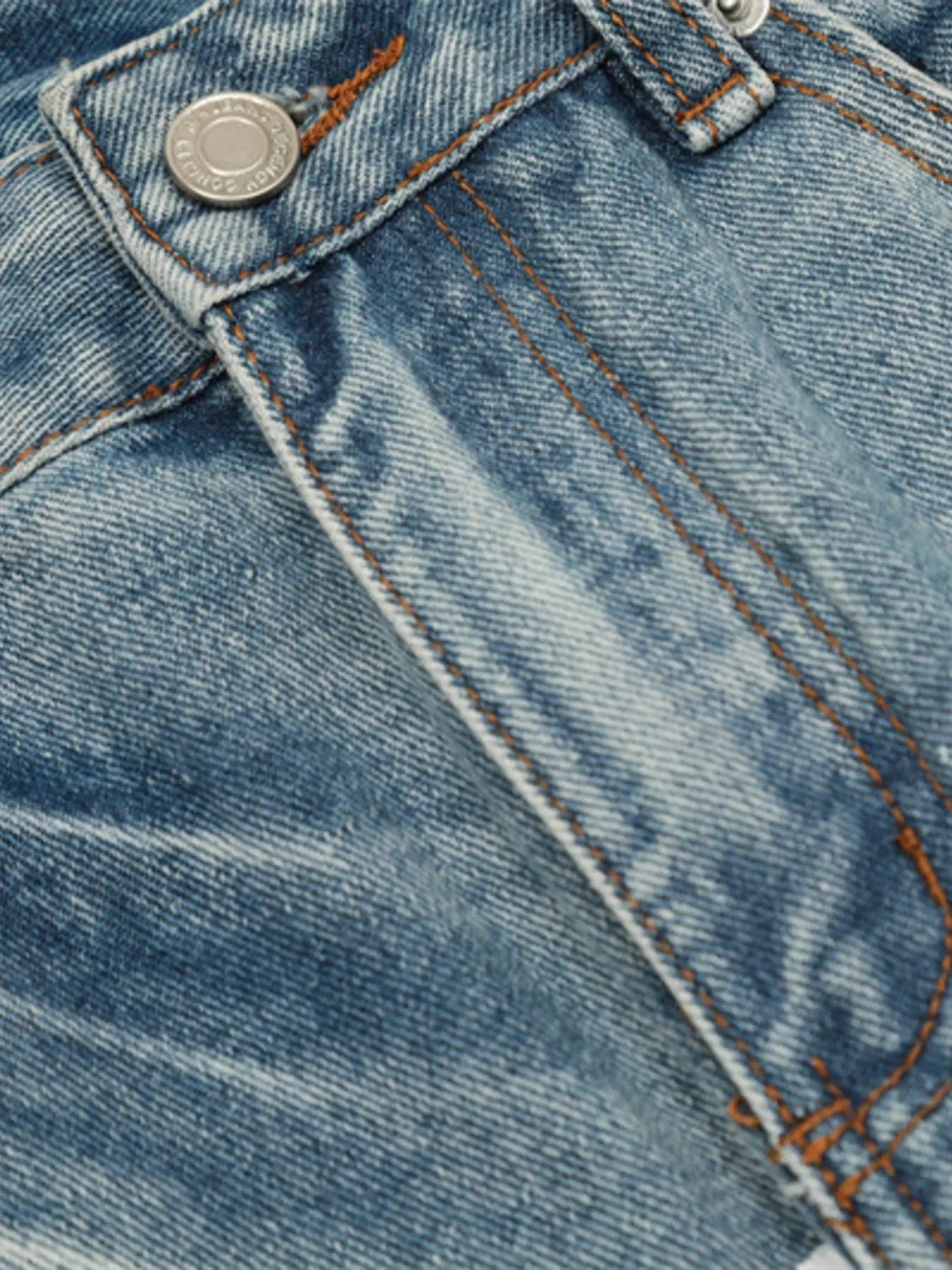 Men's Letter Loose Fit Jeans