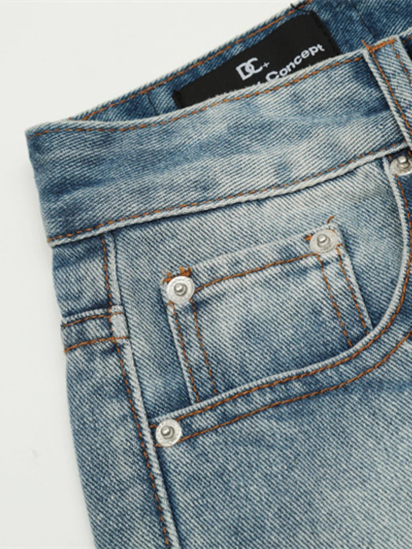 Men's Letter Loose Fit Jeans