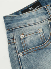 Men's Letter Loose Fit Jeans