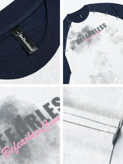 Men's Letter Raglan Long Sleeve T-Shirt