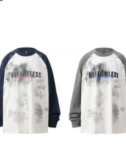 Men's Letter Raglan Long Sleeve T-Shirt