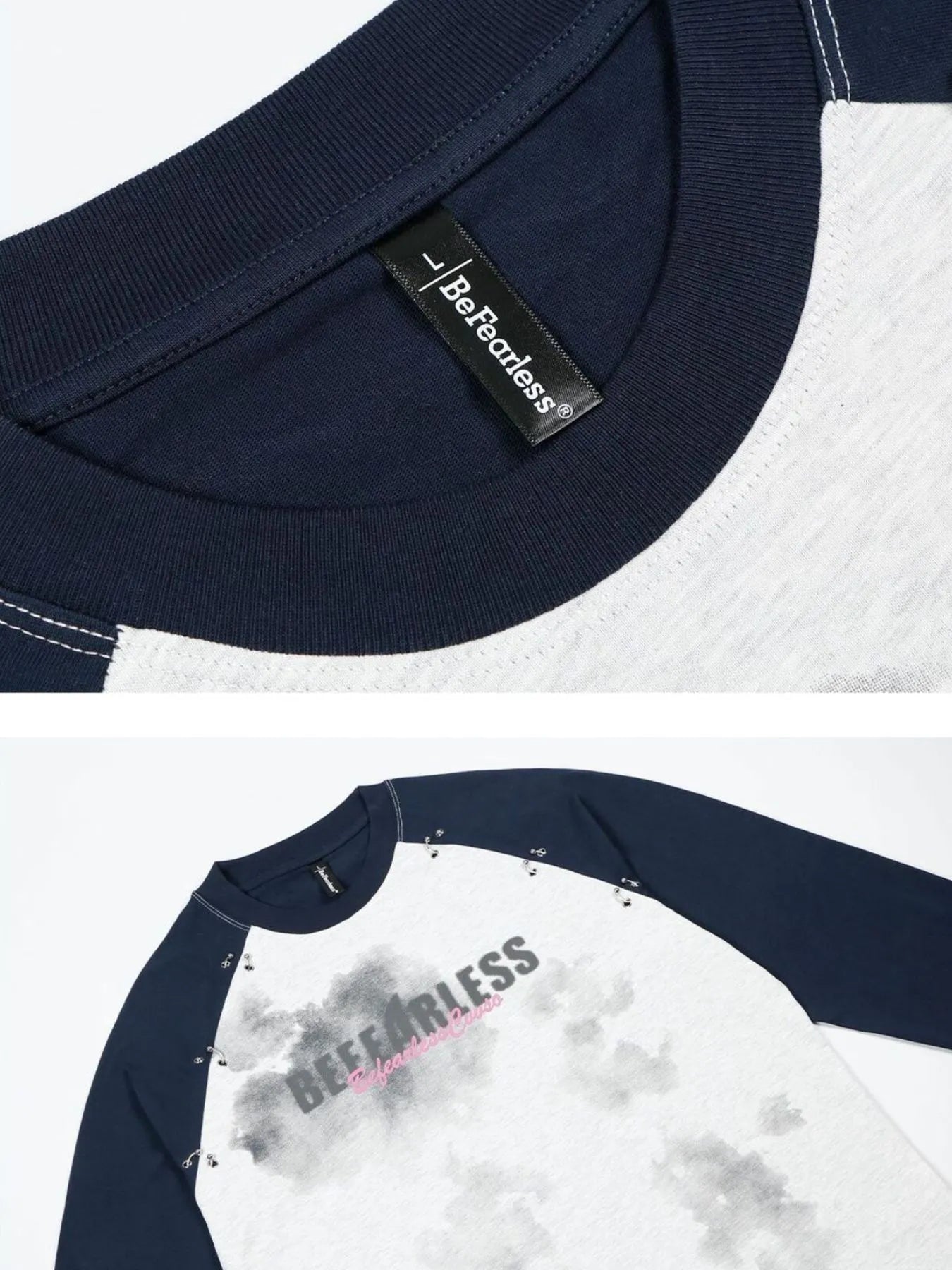 Men's Letter Raglan Long Sleeve T-Shirt