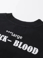 Men's Letter Round Neck Long Sleeve T-Shirt