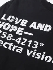 Men's Letter Round Neck Long Sleeve T-Shirt