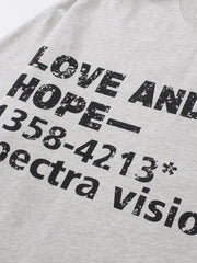 Men's Letter Round Neck Long Sleeve T-Shirt