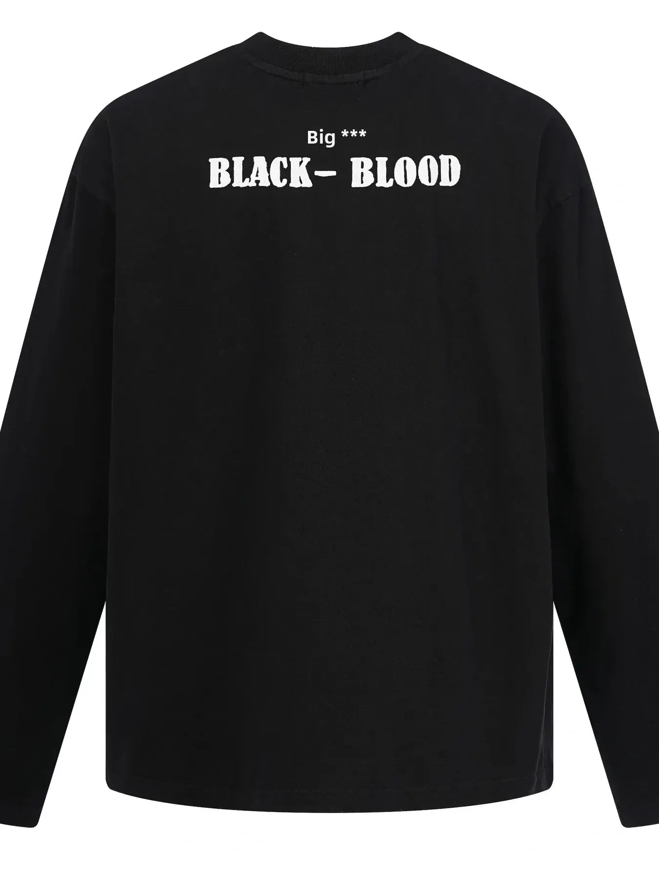 Men's Letter Round Neck Long Sleeve T-Shirt