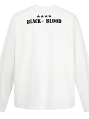 Men's Letter Round Neck Long Sleeve T-Shirt