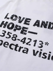 Men's Letter Round Neck Long Sleeve T-Shirt