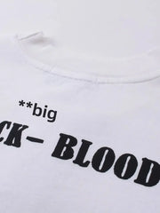 Men's Letter Round Neck Long Sleeve T-Shirt