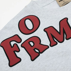 Men's Letter Round Neck Short Sleeve T-Shirt