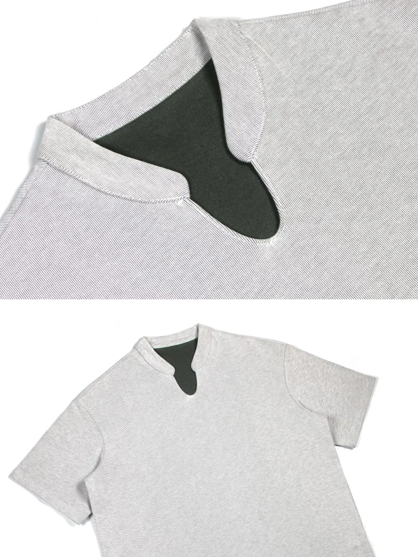 Men's Lightweight Breathable Notched T-Shirt