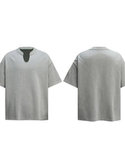 Men's Lightweight Breathable Notched T-Shirt