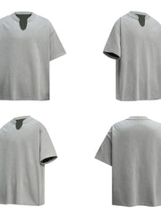 Men's Lightweight Breathable Notched T-Shirt