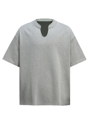 Men's Lightweight Breathable Notched T-Shirt