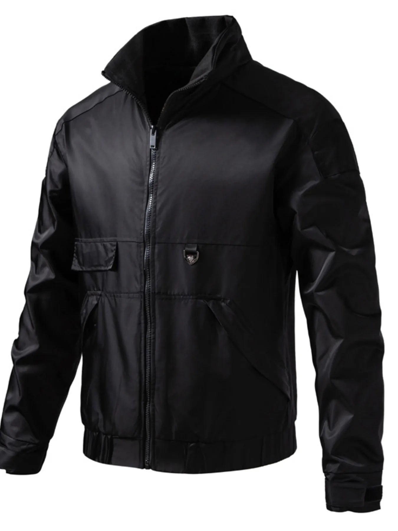 Men's Lightweight Casual Zip Up Jacket Black / M