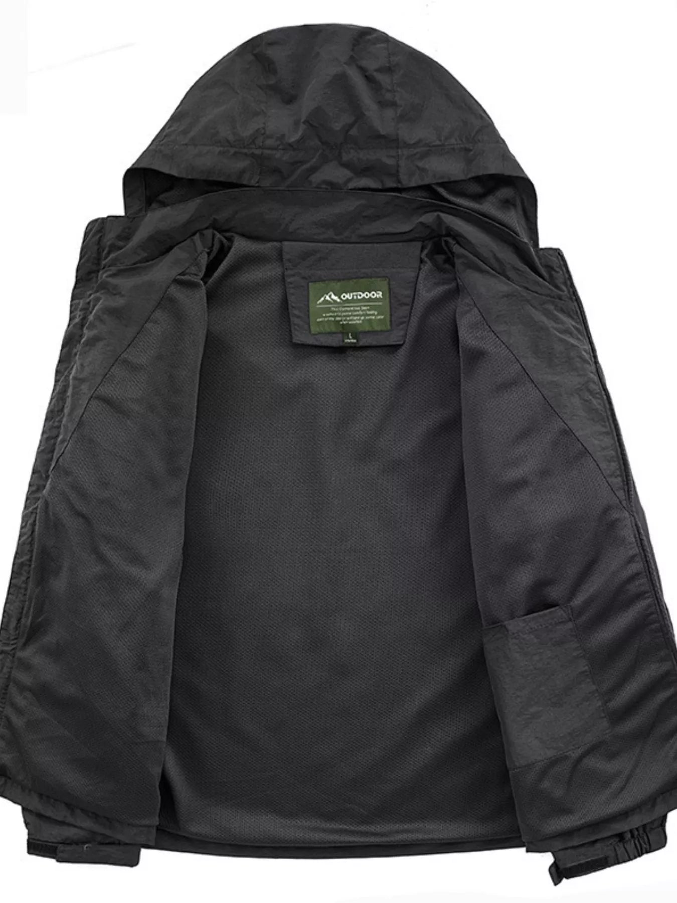 Men's Lightweight Hooded Outdoor Windproof Jacket