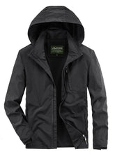 Men's Lightweight Hooded Outdoor Windproof Jacket Black / M