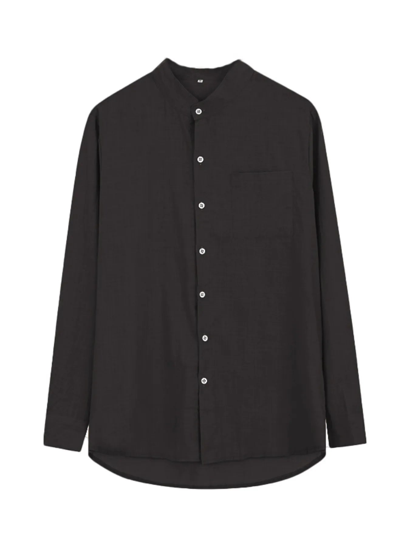 Men's Long Sleeve Button Up Shirt Black / S