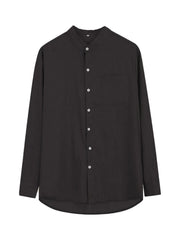 Men's Long Sleeve Button Up Shirt Black / S