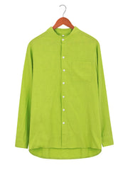 Men's Long Sleeve Button Up Shirt Green / S