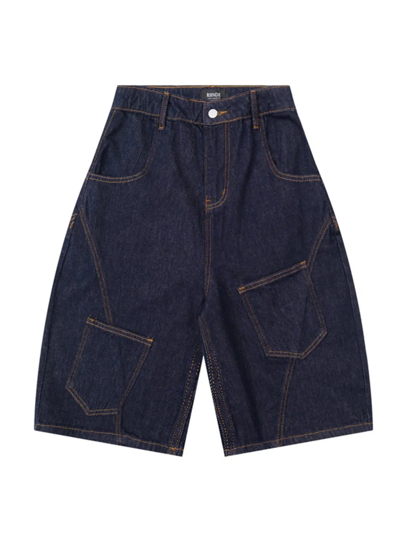 Men's Loose Fit Cargo Denim Shorts