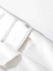 Men's Loose Fit Cargo Denim Shorts