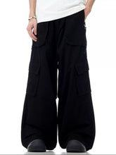 Men's Loose Fit Cargo Pants Black / S