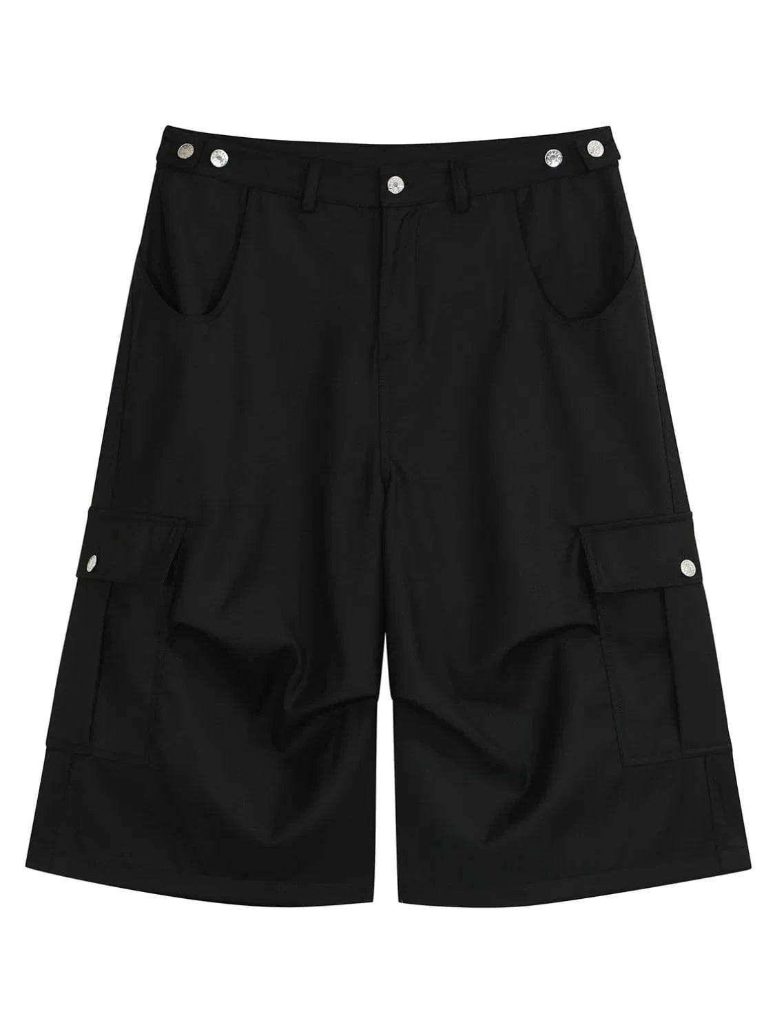 Men's Loose Fit Cargo Shorts Black / S