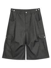 Men's Loose Fit Cargo Shorts Dark Gray / S