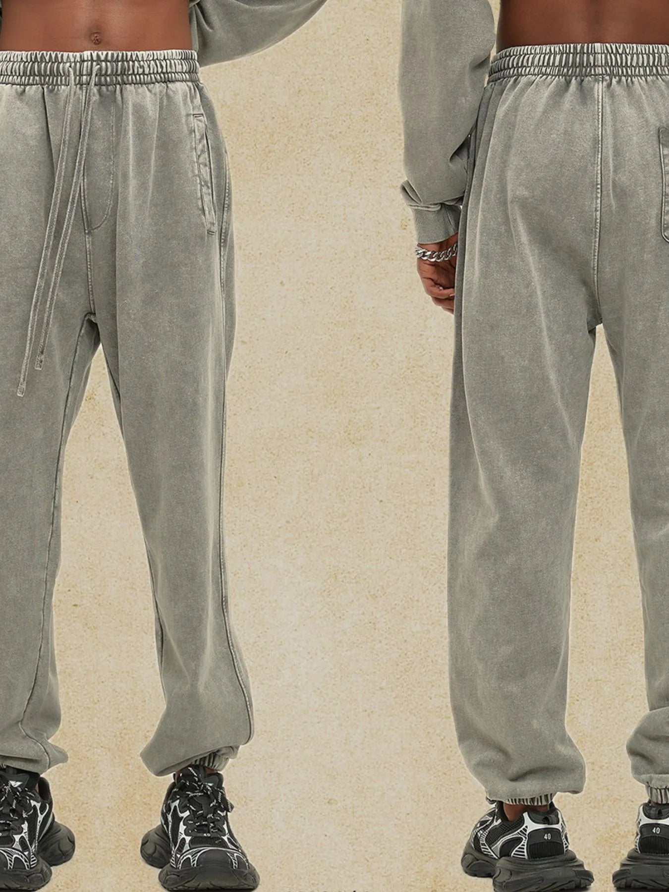 Men's Loose Fit Drawstring Casual Pants