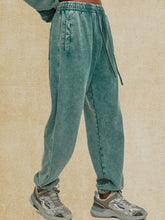 Men's Loose Fit Drawstring Casual Pants Teal / S