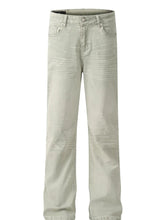 Men's Loose Fit Jeans White Gray / S